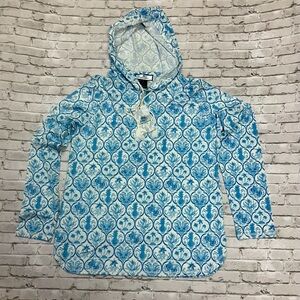 Stella Parker Island Collection UPF 50 Hooded Sun Shirt S NWT Long Sleeve Beach